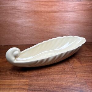 VTG Franciscan CORONADO SWIRL Relish Tray/Bowl Yellow MCM Art Nouveau Made USA